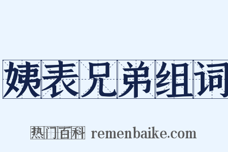 姨表兄弟组词是什么意思的图片